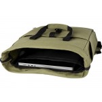 Рюкзак для 15-дюймового ноутбука Joey объемом 15 л из брезента, переработанного по стандарту GRS, со сворачивающимся верхом, оливковый