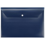Папка-конверт А4 с кнопкой, синий (Р)