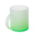 Стеклянная матовая кружка Омбре с градиентом для сублимации, зеленое яблоко