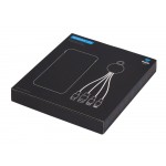 Набор из внешнего акуумулятора и универсального кабеля с подсветкой лого Reserve LED, 10000mAh, черный