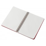 Блокнот А5 Dante из искусственной кожи на спирали, темно-красный