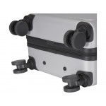 Rover Pro 20-дюймовый чемодан на колесах из материалов, переработанных согласно стандарту GRS, объемом 40 л - Серебряный Rover Pro 20-дюймовый чемодан на колесах из материалов, переработанных согласно стандарту GRS, объемом 40 л - Серебряный