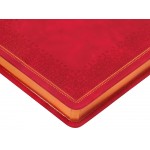 Ежедневник недатированный А5 Royal, красный с бронзовым срезом