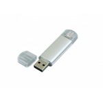 USB-флешка на 32 Гб.c дополнительным разъемом Micro USB, серебро