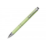 Шариковая кнопочная ручка Moneta из АБС-пластика и пшеничной соломы, зеленый
