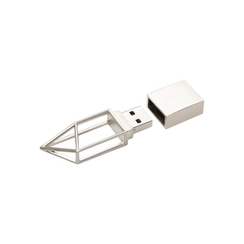USB-флешка на 16 ГБ,micro USB  серебро