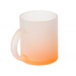 Стеклянная матовая кружка Омбре с градиентом для сублимации, оранжевый