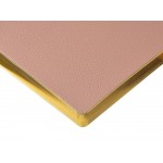 Ежедневник недатированный А5 Morandi. Пыльная роза с нашивкой, пыльно-розовый