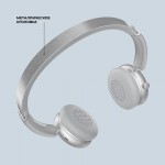 Беспроводные накладные наушники Stereo Light, BT 5.4, 300 мАч, cеребристый, Deppa