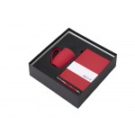 Подарочный набор с блокнотом С1, металлической ручкой и кружкой, красный