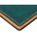 Ежедневник недатированный А5 Royal, зеленый с бронзовым срезом