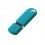 USB-флешка на 16 ГБ с покрытием soft-touch, голубой