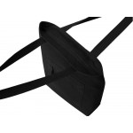 Сумка на молнии Zipper  Neo из хлопка 280 г c карманом на молнии спереди, черный