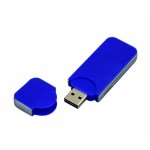 USB-флешка на 4 Гб в стиле I-phone, прямоугольнй формы, синий