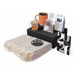 Подарочный набор c пледом, кружкой и вареньем, оранжевый