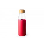 Бутылка стеклянная NAGAMI в силиконовом чехле, 540 мл, прозрачный/красный
