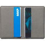Футляр-книжка на 4-е карты с RFID Favor, серый