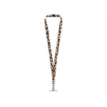 Ланъярд 2 см под сублимацию с трендовым карабином, замком обрыва и металлическим держателем для телефона, черный