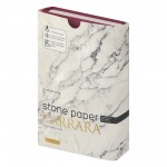 Ежедневник с каменной бумагой недатированный А5 Carrara, бордовый