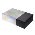 Подарочная коробка с голографическим шубером Aurora, L, вн. размер 260х260х100 мм.