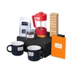 Подарочный набор Re:y. Together  с френчпрессом, кружками и дженгой