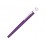 Ручка металлическая роллер Brush R GUM soft-touch с зеркальной гравировкой, фиолетовый
