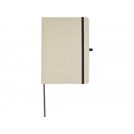Блокнот в твердом переплете Tutico из органического хлопка, натуральный/черный