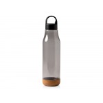 Бутылка Basti с пластиковым корпусом и пробковым дном, черный