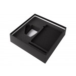 Подарочный набор с блокнотом С1, металлической ручкой и кружкой, темно-синий