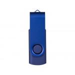 Флеш-карта Rotate Metallic USB 2.0 на 4 Gb, темно-синий