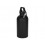 Oregon одностенная бутылка для воды с карабином, изготовленная из нержавеющей стали, сертифицированной по стандарту RCS, объемом 400 мл - Черный