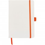 Блокнот ColorNote White, твердая обложка A5, 80 листов, белый и оранжевый