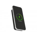 Магнитный беспроводной внешний аккумулятор со встроенными кабелями Мэни,быстаря зарядка, 10000 мАч, черный