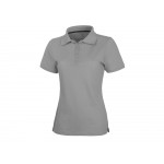 Calgary женская футболка-поло с коротким рукавом, серый меланж
