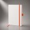 Блокнот ColorNote White, твердая обложка A5, 80 листов, белый и оранжевый