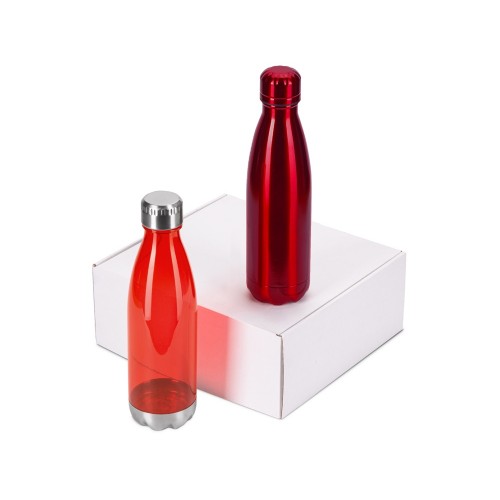 Подарочный набор с термосом и бутылкой Bottle set, красный