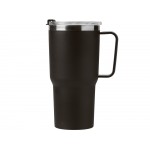 Термокружка Кенчер с двойными стенками из нержавеющей стали 304 и полипропилена, черный