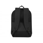 Рюкзак Luma для ноутбука с диагональю экрана 15 дюймов с защитой от кражи объемом 10 л из материала, переработанного по стандарту GRS - сплошной черный