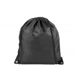 Рюкзак со шнурком Oriole из переработанного ПЭТ, черный
