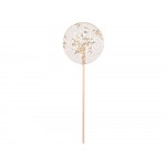 Леденец Круг прозрачный из изомальта с серебристой посыпкой, 30 гр.