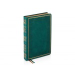 Ежедневник недатированный А5 Royal, зеленый с бронзовым срезом
