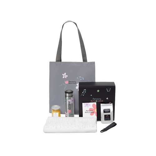 Подарочный набор Re:f. Walk с палантином, шопером и термосом