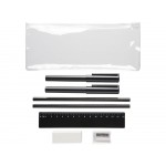 Набор Mindy: ручки шариковые, карандаши, линейка, точилка, ластик, черный