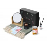 Подарочный набор Re:f. Shelter  с пледом, зеркалом, свечой и диффузором