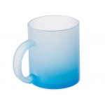 Стеклянная матовая кружка Омбре с градиентом для сублимации, синий