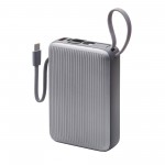 Внешний АКБ NRG Turbo Cable 20000 mAh, 22,5Вт, графит, Deppa