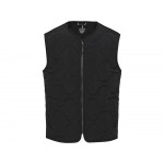 Quartz утепленный жилет унисекс из переработанного материала GRS - сплошной черный