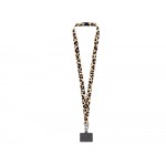 Ланъярд 2,5 см под сублимацию с большим карабином, замком обрыва и большим держателем для телефона из ПЭ