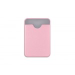 Чехол-картхолдер Favor на клеевой основе на телефон для пластиковых карт и и карт доступа, розовый