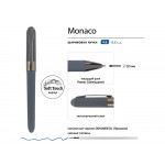 Ручка пластиковая шариковая Monaco, 0,5мм, синие чернила, графит/вороненая сталь